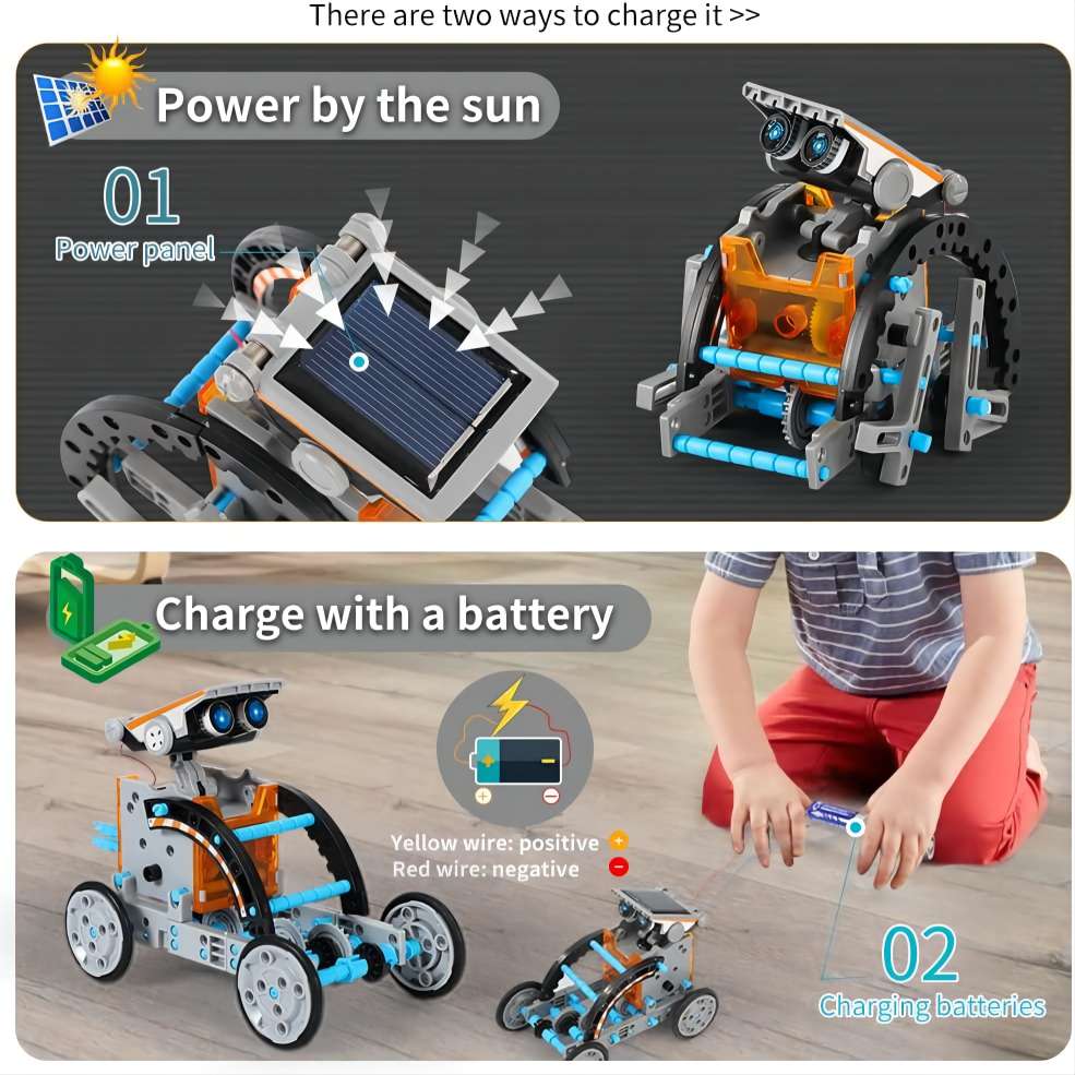 SolarBot Wonders | Solarbetriebener Roboter-Bausatz für junge Wissenschaftler