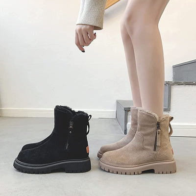 Suza | Luxuriöse Samtstiefel für stilvolle Wärme