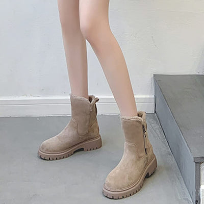 Suza | Luxuriöse Samtstiefel für stilvolle Wärme