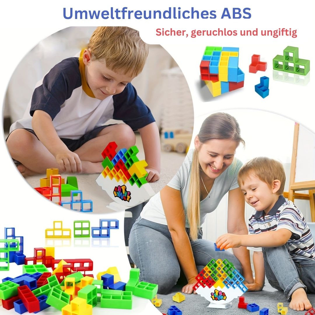 Tetra Tower Brilliance | 16 Stück architektonische Stapelblöcke für hochintelligenten Spaß