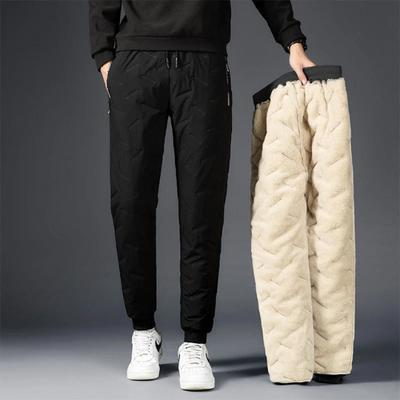 TimoThermo | Kuschelige Winterhosen für Herren, Neue Mode-Jogger mit Wasserdichtem Plus-Fleece