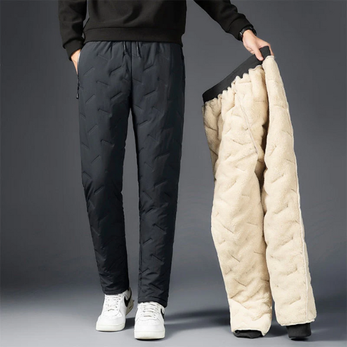 TimoThermo | Kuschelige Winterhosen für Herren, Neue Mode-Jogger mit Wasserdichtem Plus-Fleece