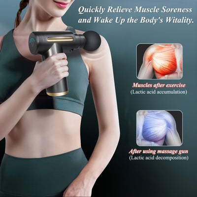 Touch Massagepistole | Effektive Tiefengewebe-Massage mit dem Wiederaufladbaren Handmassagegerät