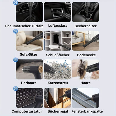 TurboGlide 75X | Tragbarer Staubsauger - der ultimative kabellose Reinigungsassistent