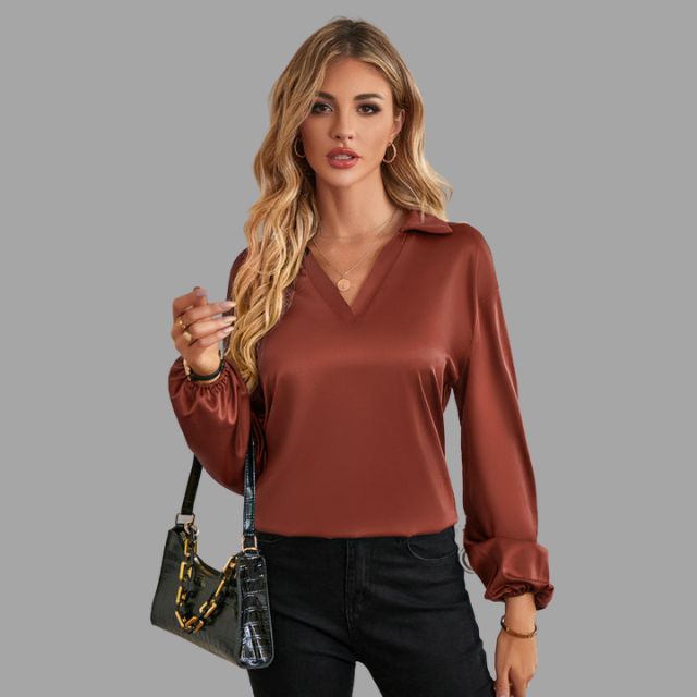 Freya® | Bluse mit weiten Ärmeln und V-Ausschnitt