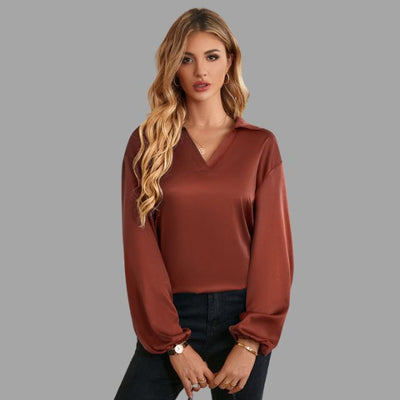 Freya® | Bluse mit weiten Ärmeln und V-Ausschnitt