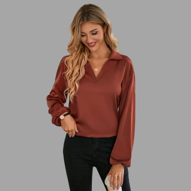 Freya® | Bluse mit weiten Ärmeln und V-Ausschnitt