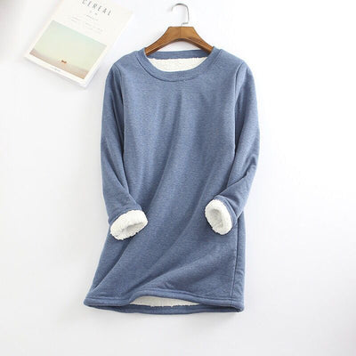 Weicher und stilvoller eleganter Fleece-Pullover für kaltes Wetter | Sophie