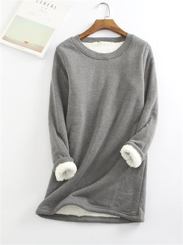 Weicher und stilvoller eleganter Fleece-Pullover für kaltes Wetter | Sophie