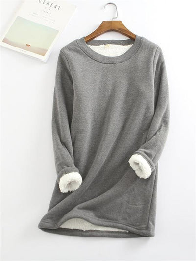 Weicher und stilvoller eleganter Fleece-Pullover für kaltes Wetter | Sophie