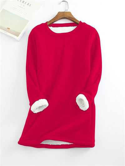 Weicher und stilvoller eleganter Fleece-Pullover für kaltes Wetter | Sophie