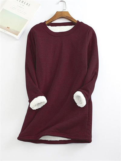 Weicher und stilvoller eleganter Fleece-Pullover für kaltes Wetter | Sophie