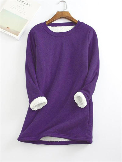 Weicher und stilvoller eleganter Fleece-Pullover für kaltes Wetter | Sophie