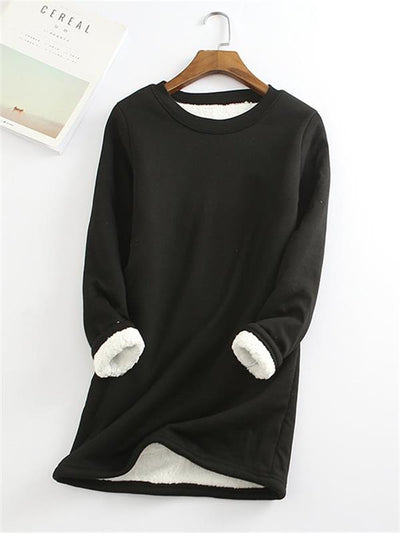 Weicher und stilvoller eleganter Fleece-Pullover für kaltes Wetter | Sophie