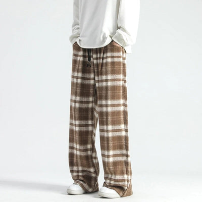 Weite Hosenbeine - Kariert - Relaxed Fit - Loose Fit Hosen - Herrenhosen