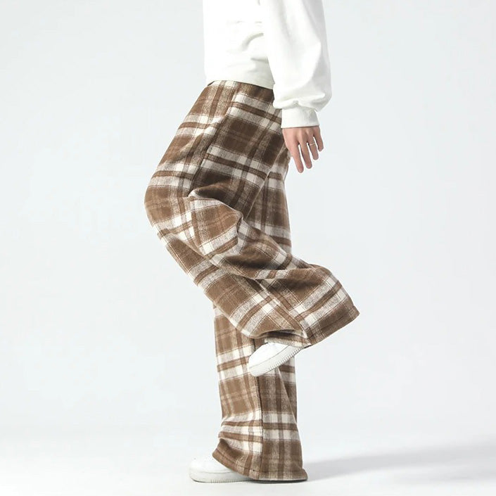 Weite Hosenbeine - Kariert - Relaxed Fit - Loose Fit Hosen - Herrenhosen