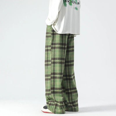 Weite Hosenbeine - Kariert - Relaxed Fit - Loose Fit Hosen - Herrenhosen