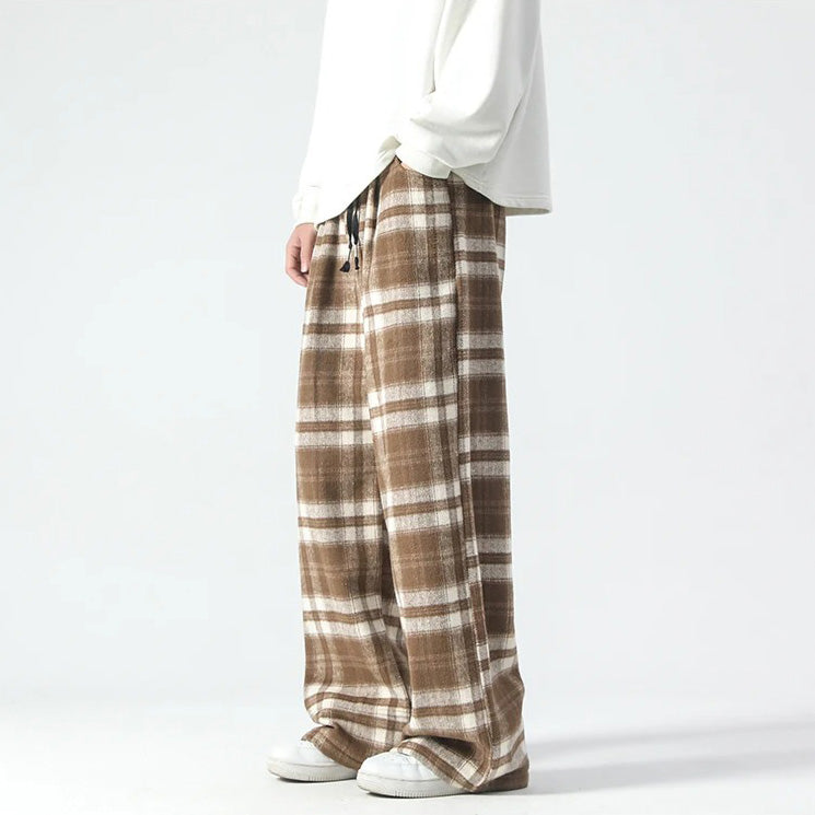 Weite Hosenbeine - Kariert - Relaxed Fit - Loose Fit Hosen - Herrenhosen