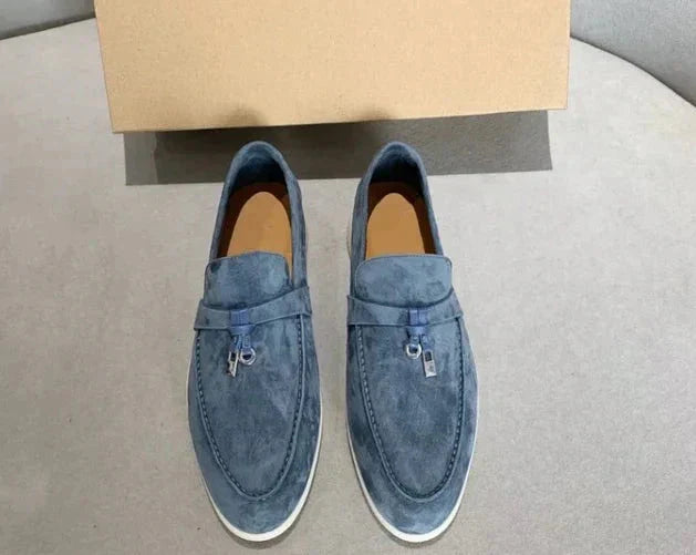 Wildleder-Loafers | Leder | Slip-On | Herren-Anzugschuhe | Loafers