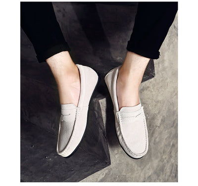 Wildleder-Slipper | Slip-On | Rutschfest | Mokassins | Herren-Slipper