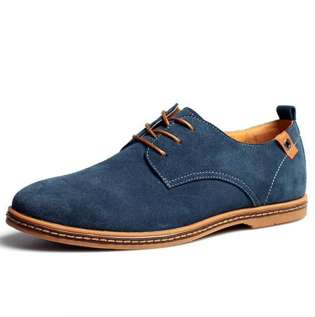 Wildlederschuhe - Stylische Herren Schnürschuhe zum Laufen aus Leder