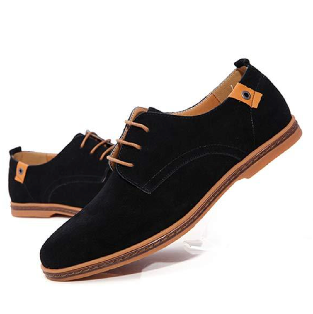 Wildlederschuhe - Stylische Herren Schnürschuhe zum Laufen aus Leder