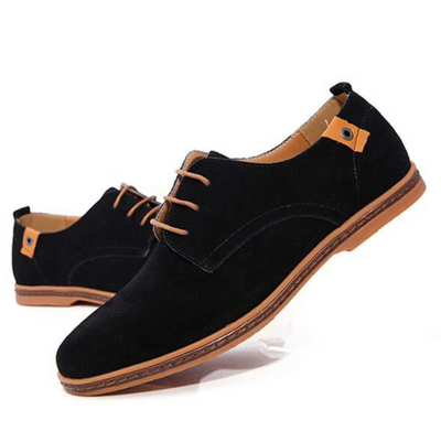 Wildlederschuhe - Stylische Herren Schnürschuhe zum Laufen aus Leder