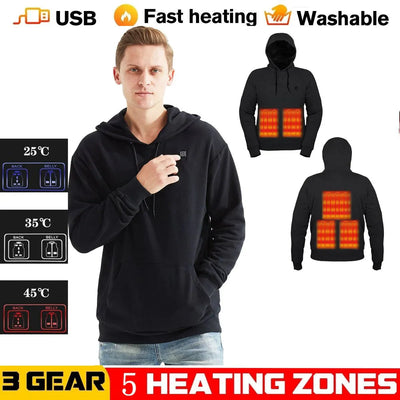 Winterwärmer | Hochmoderner Unisex-Beheizter Hoodie für Kuschelkomfort und Stil