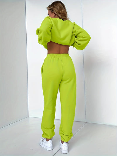 Yosi Style | Glamouröses, solides zweiteiliges Set für mühelosen Stil