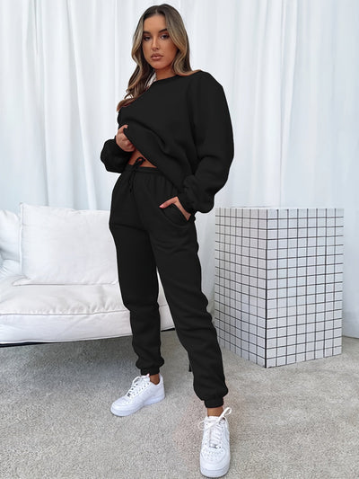 Yosi Style | Glamouröses, solides zweiteiliges Set für mühelosen Stil