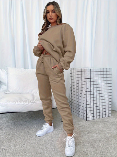 Yosi Style | Glamouröses, solides zweiteiliges Set für mühelosen Stil