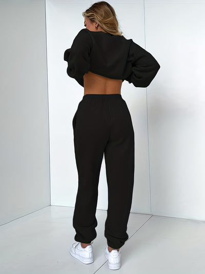 Yosi Style | Glamouröses, solides zweiteiliges Set für mühelosen Stil