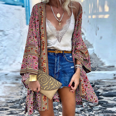Zanzi Boho Kimono | Ein fröhlicher, stilvoller und mittellanger Kimono!