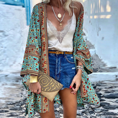 Zanzi Boho Kimono | Ein fröhlicher, stilvoller und mittellanger Kimono!