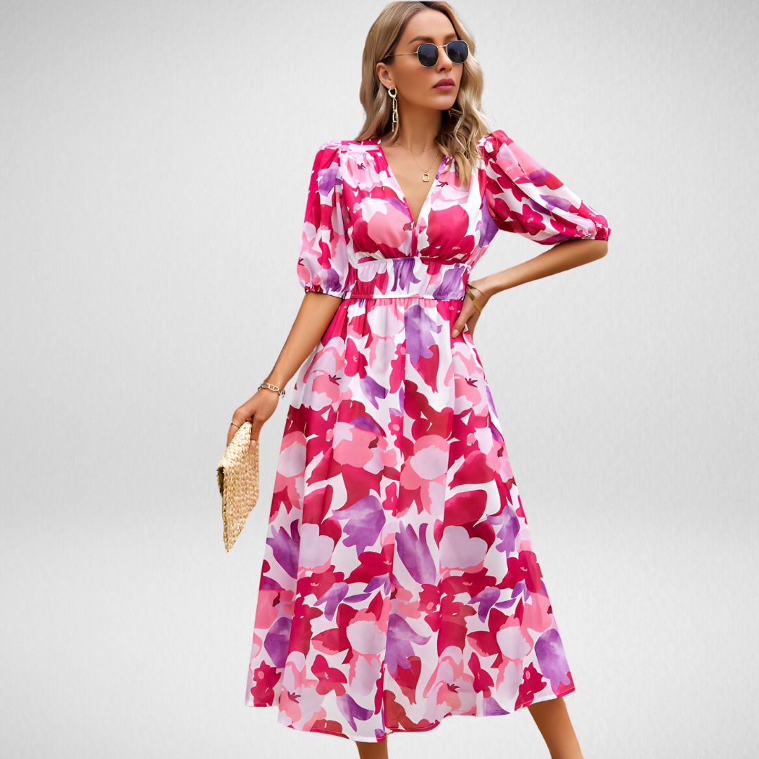 Zulema® | Bezauberndes Kleid mit V-Ausschnitt