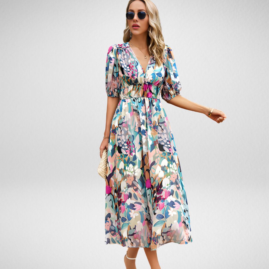 Zulema® | Bezauberndes Kleid mit V-Ausschnitt