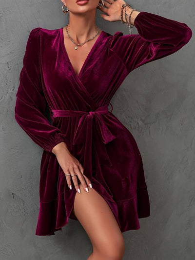 Wilma® | Schickes und ausgestelltes Samtkleid für Damen