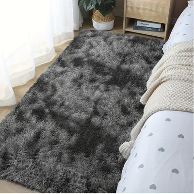 Weiche Plüsch-Teppiche – Rutschfeste Flauschige Shaggy Matratze im Tie-Dye-Design