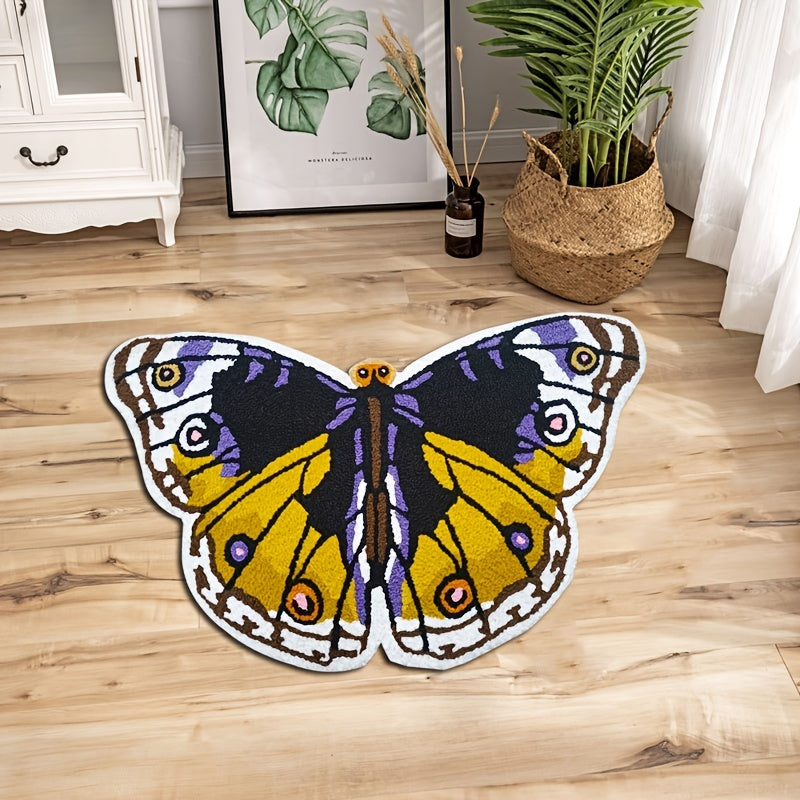 Wunderschöner Schmetterling-Blumen-Teppich für Schlafzimmer-Dekor