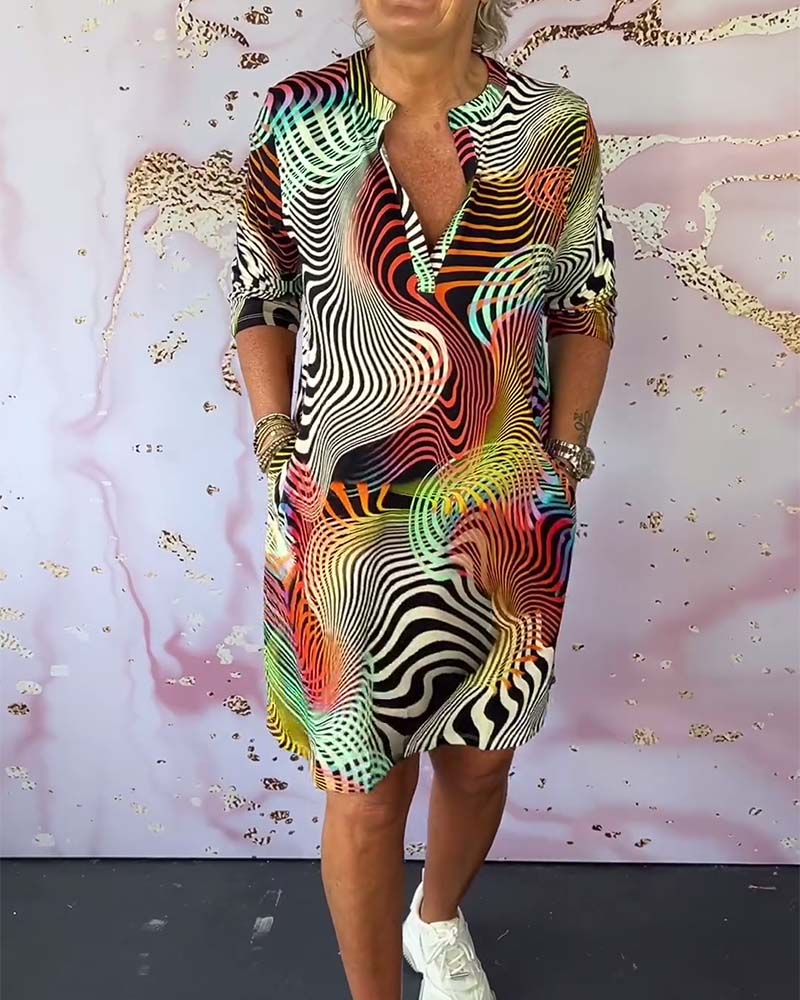 Rhiannon® | Bedrucktes Kleid in leuchtenden Farben