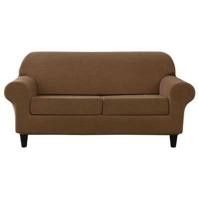 Weiche und elastische Jacquard-Sofahusse mit Kissenbezügen