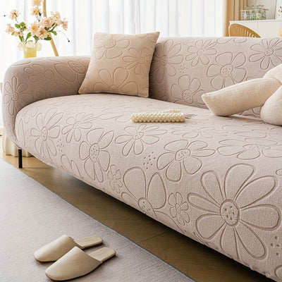 Zeitgenössisches Jacquard-Stretch-Sofabezug-Set