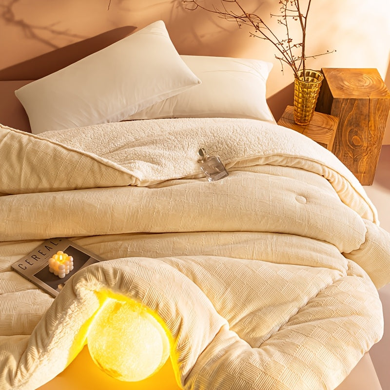 Winter Gewichtsdecke – Weicher Relief-Samt