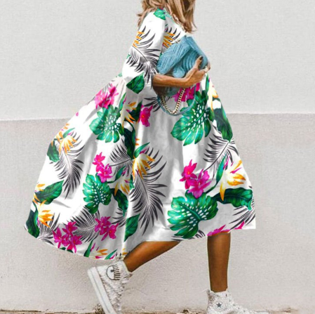 Margarita® | Übergroßes Kleid mit Blumendruck