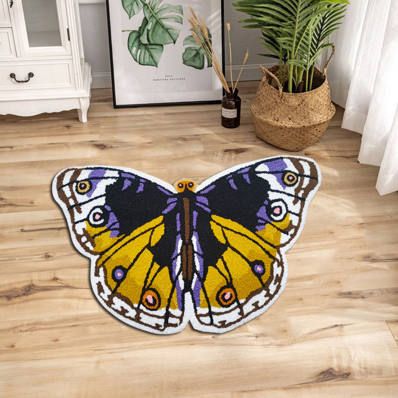 Wunderschöner Schmetterling-Blumen-Teppich für Schlafzimmer-Dekor