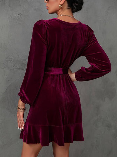 Wilma® | Schickes und ausgestelltes Samtkleid für Damen