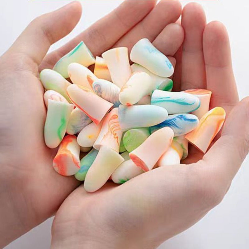 10er-Pack Wiederverwendbare Bunte Schaumstoff-Ohrstöpsel
