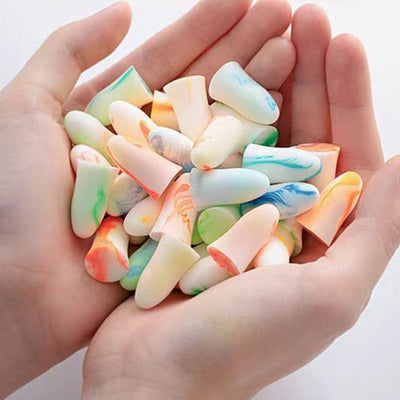 10er-Pack Wiederverwendbare Bunte Schaumstoff-Ohrstöpsel