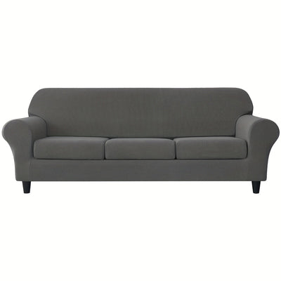 Weiche und elastische Jacquard-Sofahusse mit Kissenbezügen