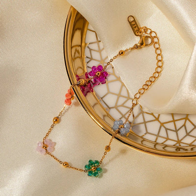 Zartes Frühlingsblumen-Schmuckset